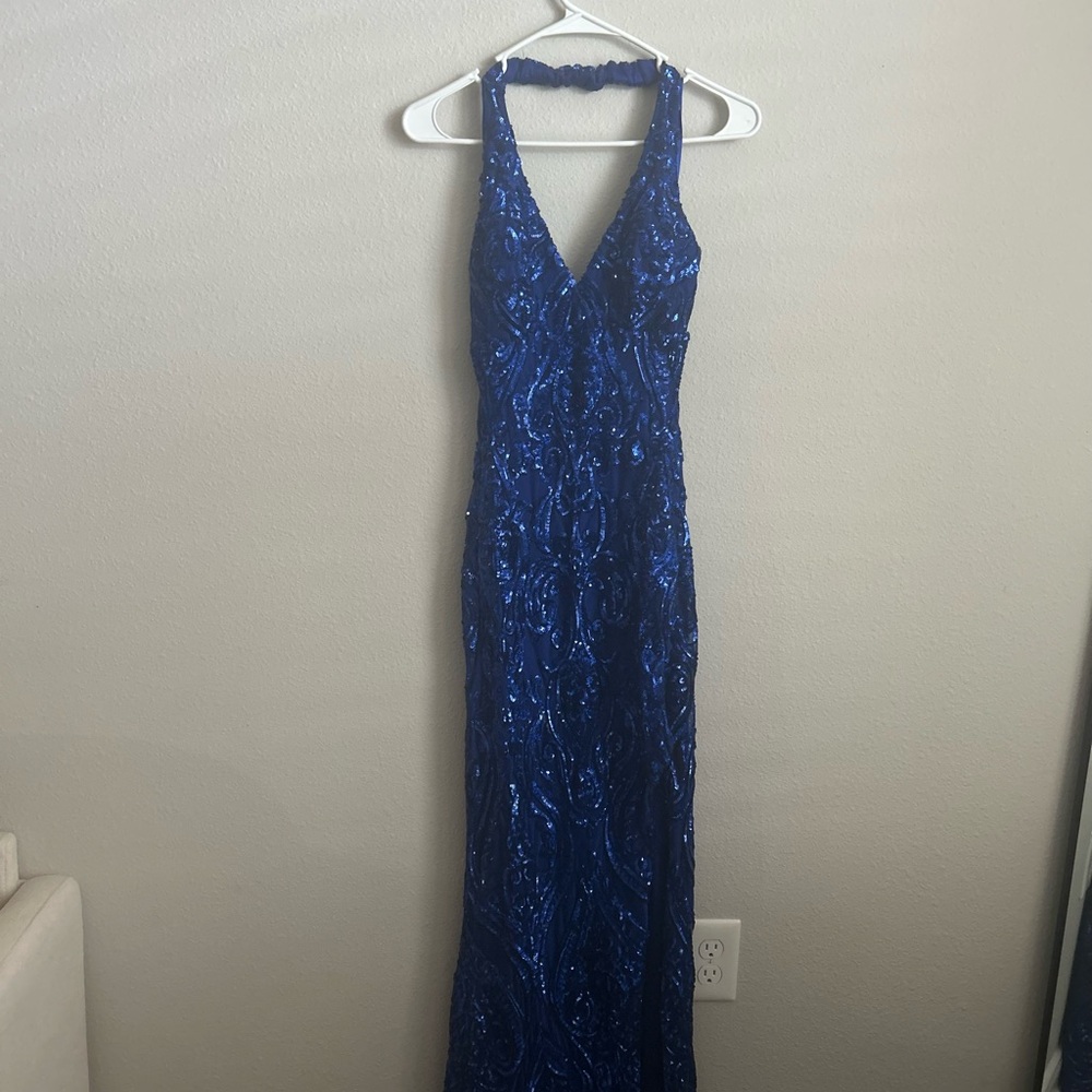 Windsor Blue Backless Dress